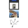 Cnjh03 Metal Fishing Hooks With Barbs Non-slip  Head Hook Soft Lure Hooks Fishhooks Fishing Tackle