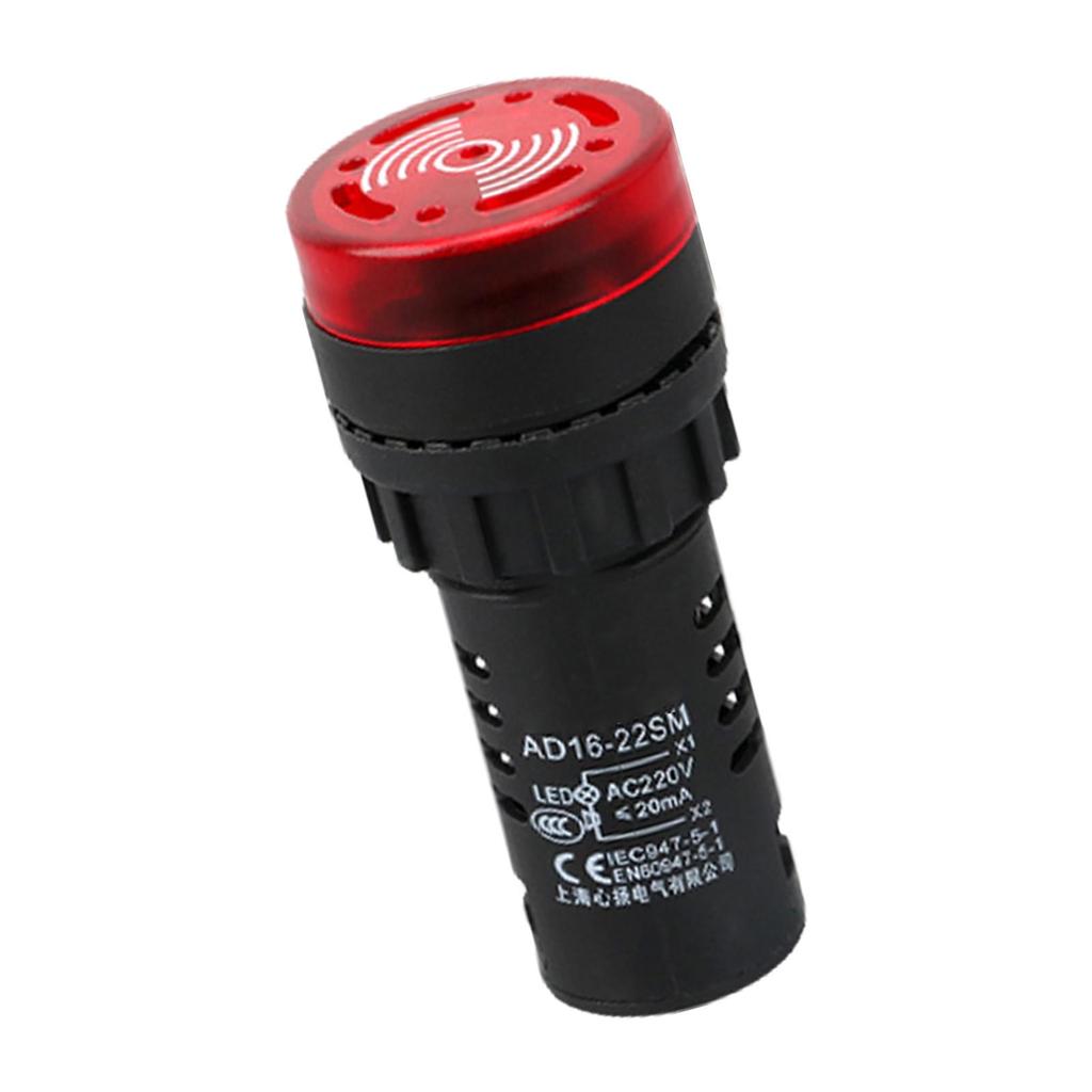 Upgrades Dual Power AC DC Intermittierender Ton- & Lichtalarm Sicherheitswarnvorrichtung für Fabriken Lager & Haussicherheit