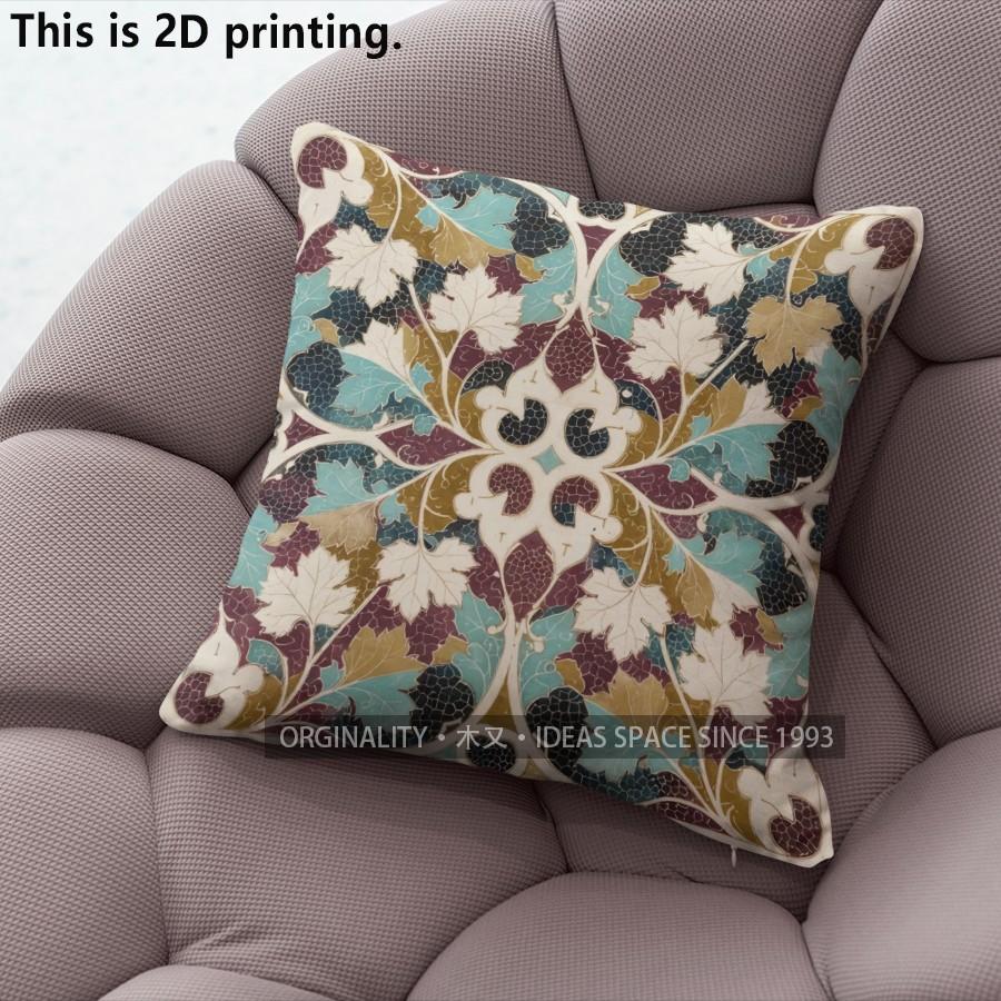 Bohemian Vintage Floral Pillow Covers Pattern Cushion Cover Suitable for Sofa Bedroom Car Pillow Cover