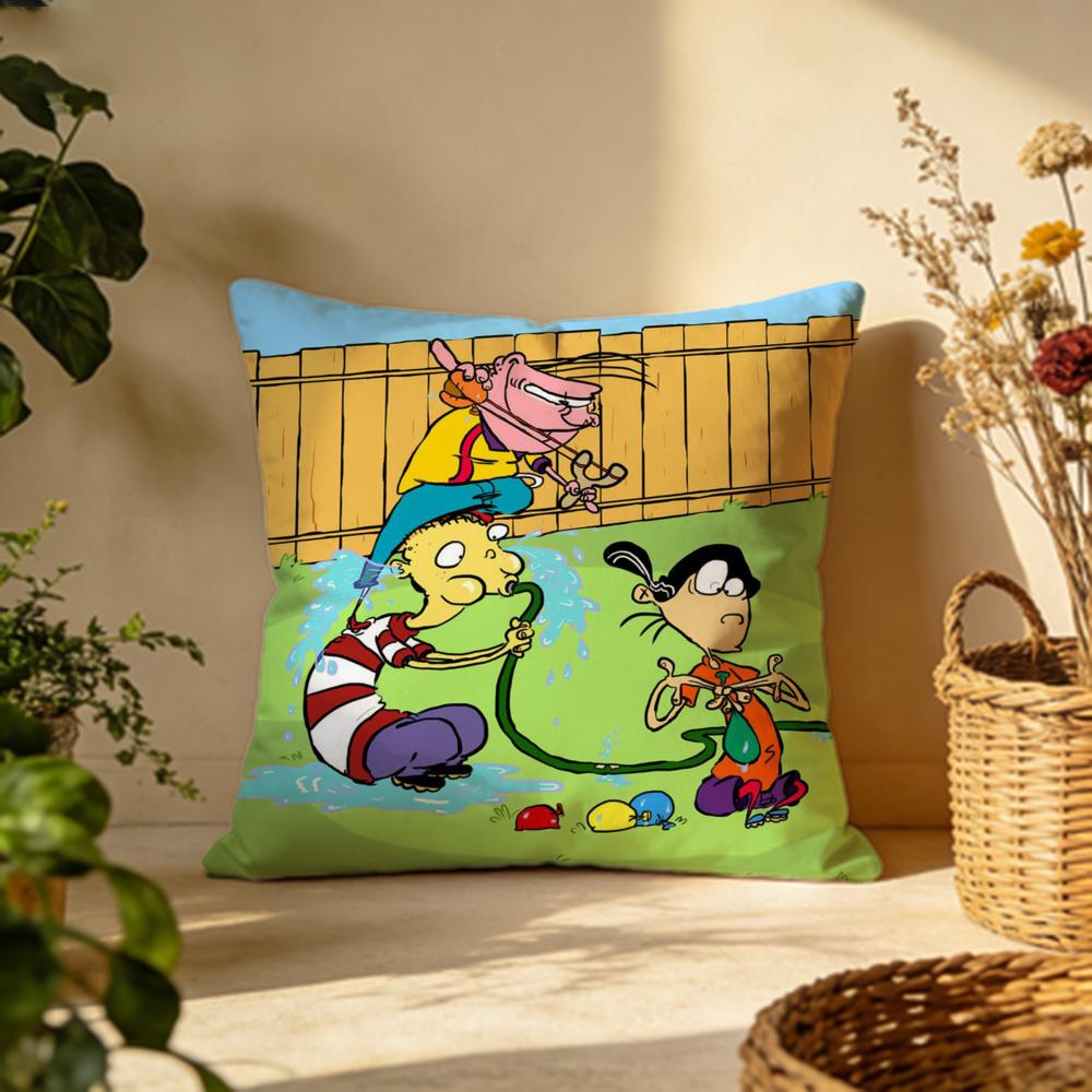 Fashion EEd Edd N Eddyew Cushion Cover Versatile DoubleSided Pillow Case Fit for Sofa Bed Car Daily Decor