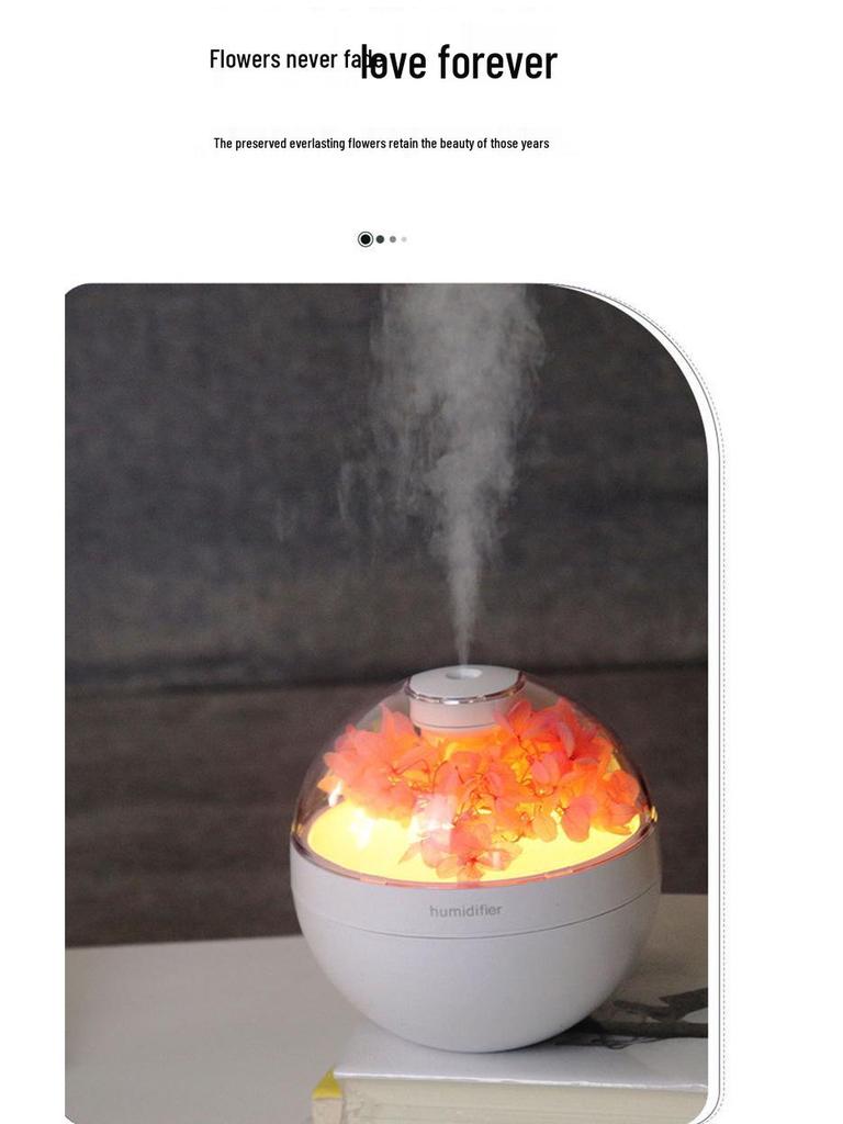 Cichy nawilżacz biurkowy USB do sypialni - Duża mgiełka i nawilżające nawilżenie