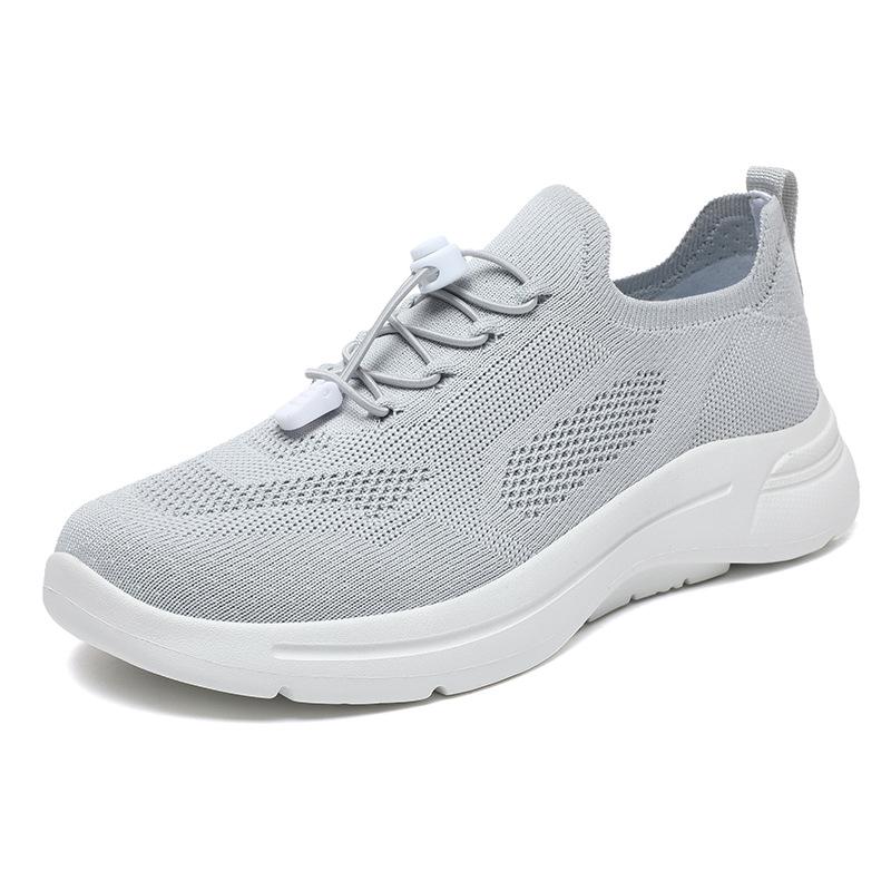 

2025 large size dad shoes spring and summer elderly single mesh breathable soft sole elderly sports shoes 46 travel shoes 48 48 світло-сірий колір