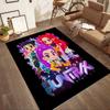 Huntrx: Future Heroes Square rugs are a great choice for living rooms, bedrooms, home décor, and as gifts.