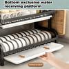 2-Tier Kitchen Dish Rack Rustproof Dish Drainer New Kitchen Countertop Organizer  Kitchen Use