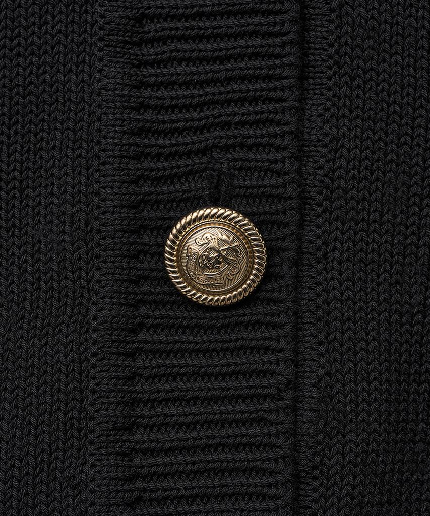 Noirer For Woman Lux Cotton Classic Cardigan (Black)