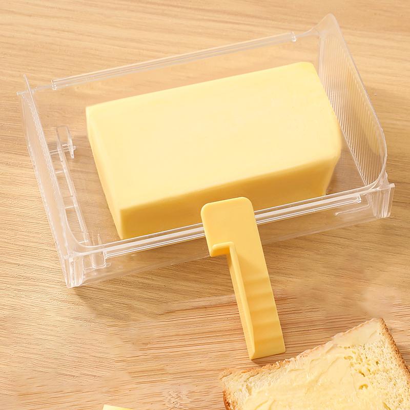 Butter Dish With Cover Butter Fresh-Keeping Box With Cutter Slicer Countertop Butter Box For Home Cheese Storage Box