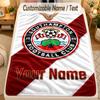 Flannel BlanketSouthampton FC Custom Name Text Personalized Soft Warm Throw Blanket Home Decor Gift