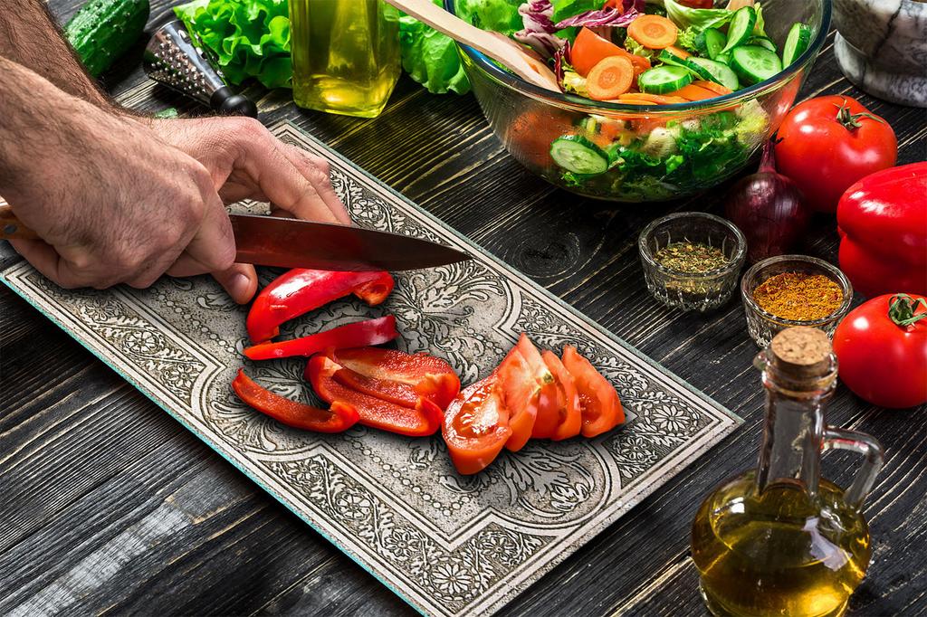 GLASS BOARD PANEL TABLETOP 30x52 MOSAIC