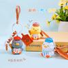 Creative Cartoon Chef Duckling Resin Doll Keychain Cute Bag Pendant Keychain Small Gift