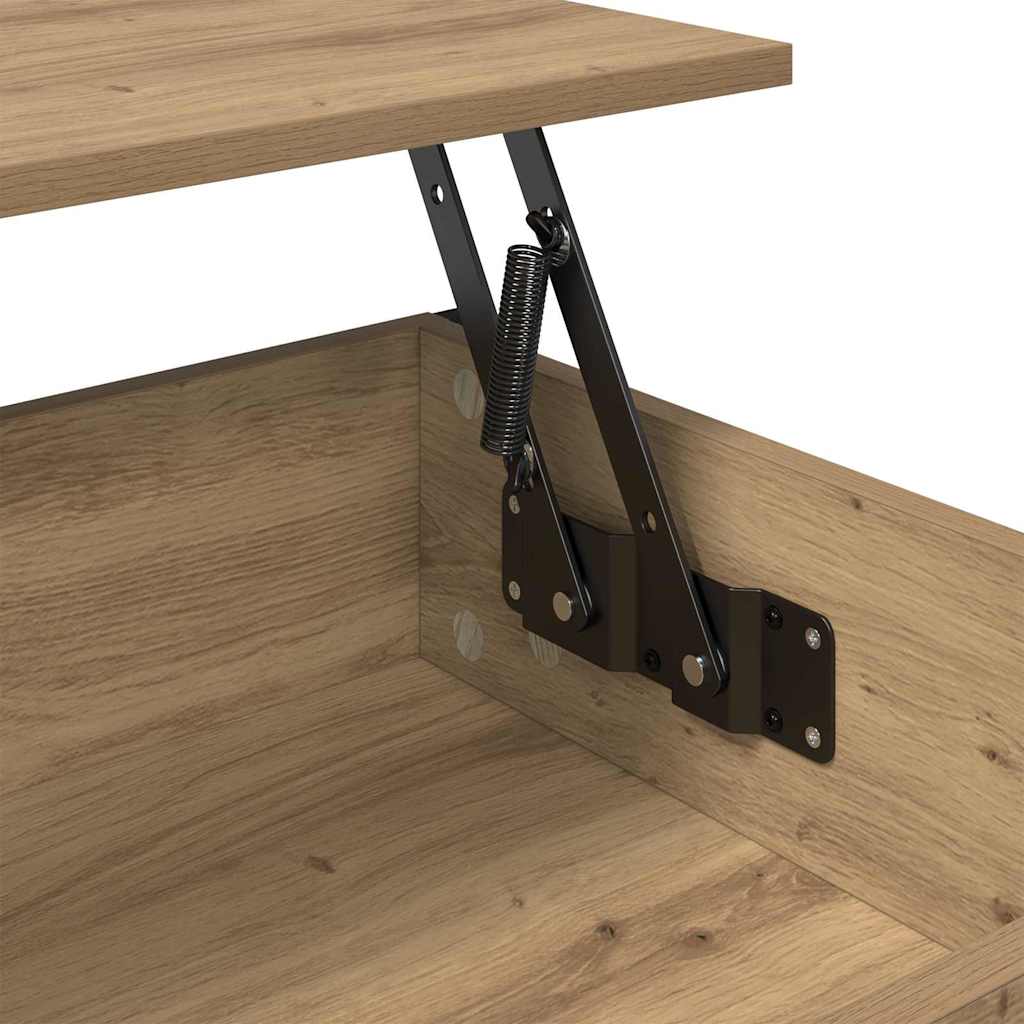 Artisan Oak Coffee Table 100 X 50 X 50 Cm Engineered Wood