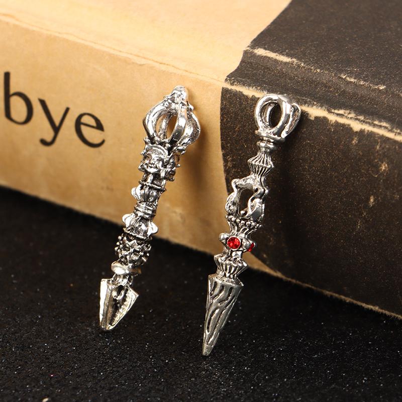 Alloy Vajra Pestle Feng Shui Ornament Buddhism Dorje Vajra Collection Buddha Instrument Home Decorations Antique Desk Decors