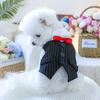 Spot Pet Clothing Puppy Dog Clothes Spring and Autumn Cat Wedding Shirt Black and White Tuxedo Can Be Traced Wholesale