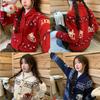 New Fair Island women's autumn clothes retro sweater horn buckle jacket autumn top women's design knitted cardigan