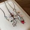 Turquoise Oval Beaded Necklace – Ethnic, Colorful, Retro Clavicle Chain for Women.