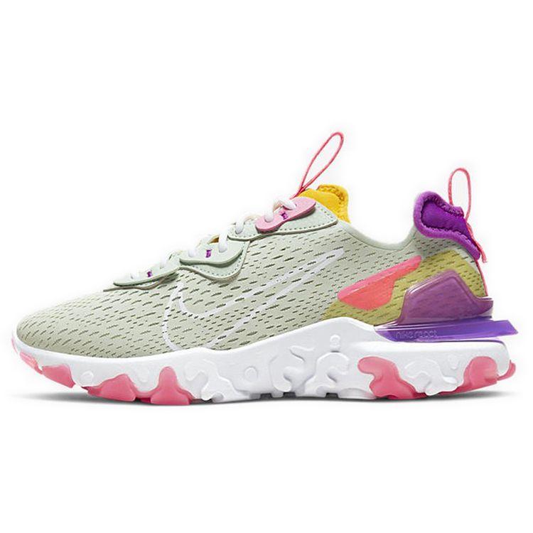 

Кроссовки унисекс Nike React Vision Pistachio Frost Green Vivid-Purple Speed-Yellow CI7523-300