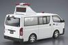 Aoshima Bunka Kyozai Scale The Patrol Car Series 5 Toyota TRH200V Hiace Traffic Accident Response Inspection Vehicle 2007 Plastic Model 1/24 No.