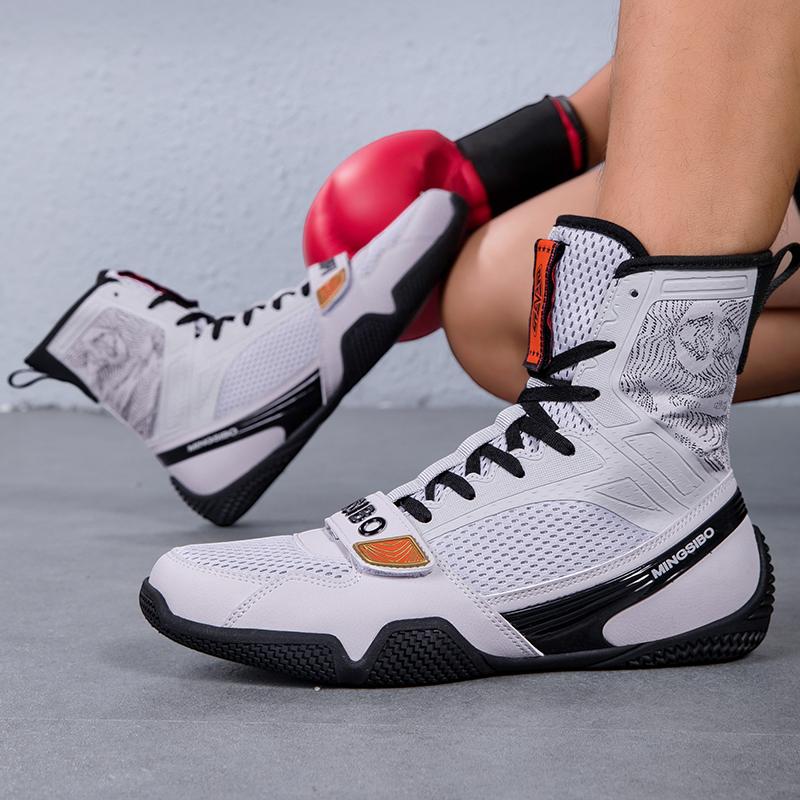 Men Women Boxing Shoes  Professional Wrestling ShoesLight Weight Flighting Footwears Anti Slip Wrestling Sneakers