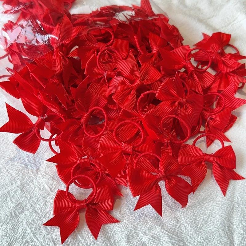 5/10/20Pcs Mini Solid Bows Elastic Hair Bands Kids Girls Small Rubber Band Hair Rope Ponytail Holder Headwear Hair Accessories