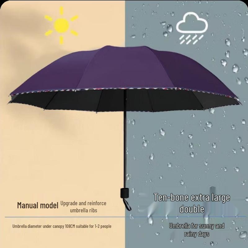 Large UV Protection Folding Umbrella