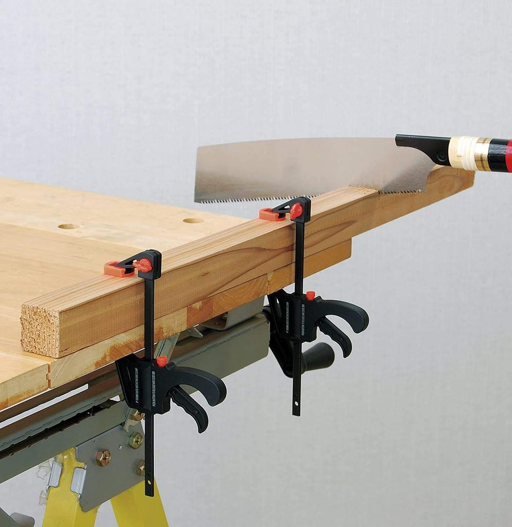 Takagi Hobby Quick Bar Clamp Black 100mm Set of 2 Sanjo work just by squeezing the Clamp Woodworking Hardware DIY Vise Fixing Hardware HQB-100-2P