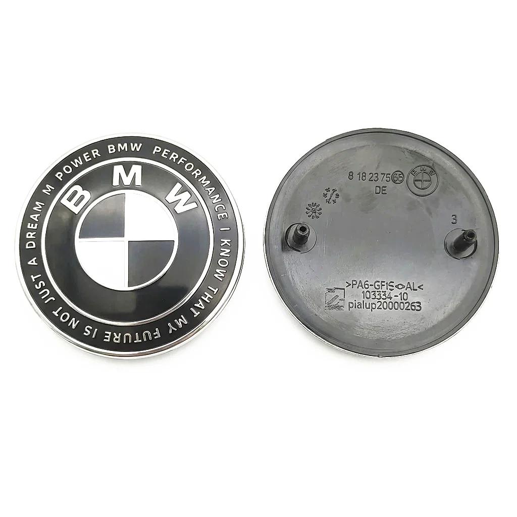 

82MM 74MM Front Hood Emblem Trunk Rear badge logo For BMW E46 E90 F30 F10 F20 G20 E87 E60 E63 F01 F02 G14 E83 Car Accessories 74mm-1piece