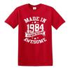 40th Birthday Awesome Made In 1984 TShirt Unisexs Unisexs Present Gift Top Tee