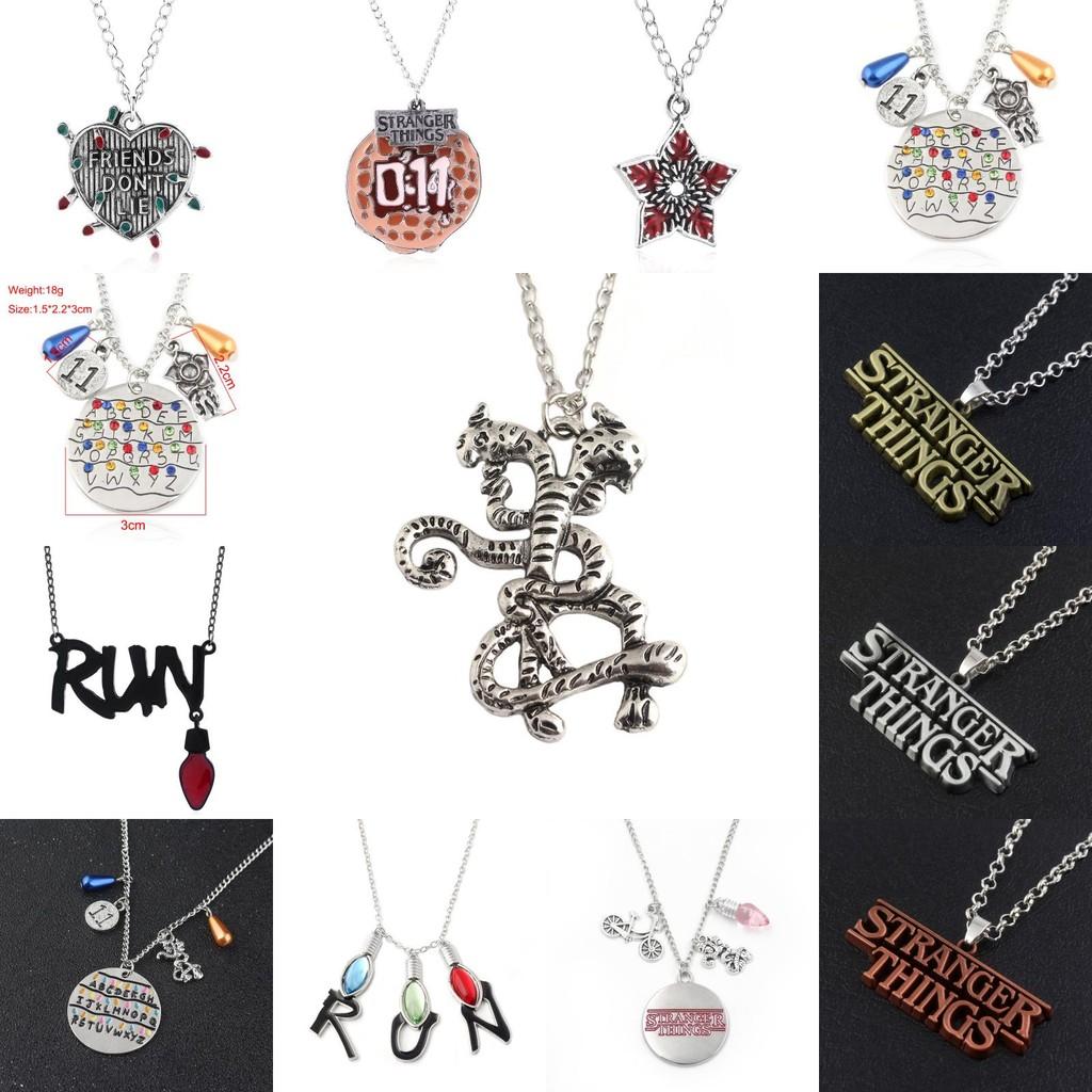 Naszyjnik Stranger Things Sezon 4 Z Wisiorkiem Litery Żarówki Dla Fanów Kolekcjonerów