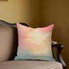 Sunset Glow Square Jacquard Pillow Cover for Sofa Office Waist Cushion Cover Home Decorative Pillowcase