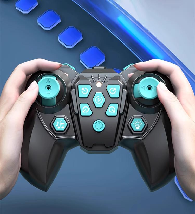 Eight-Wheeled Remote Control Robot Dog Toy with Hand Sensing and Stunt Capabilities for Kids