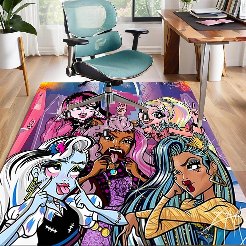 1pc Monster High Draculaura4 Design Area Rug - Non-Slip, Soft & Cozy Floor Mat for Living Room, Bedroom, Office - Indoor/Outdoor Decorative Carpet