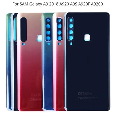 Neu Für SAM Galaxy A9 2018 A920 A9S A920F A9200 Batterie Zurück Abdeckung Hinten Tür 3D Glas Panel Gehäuse Kamera