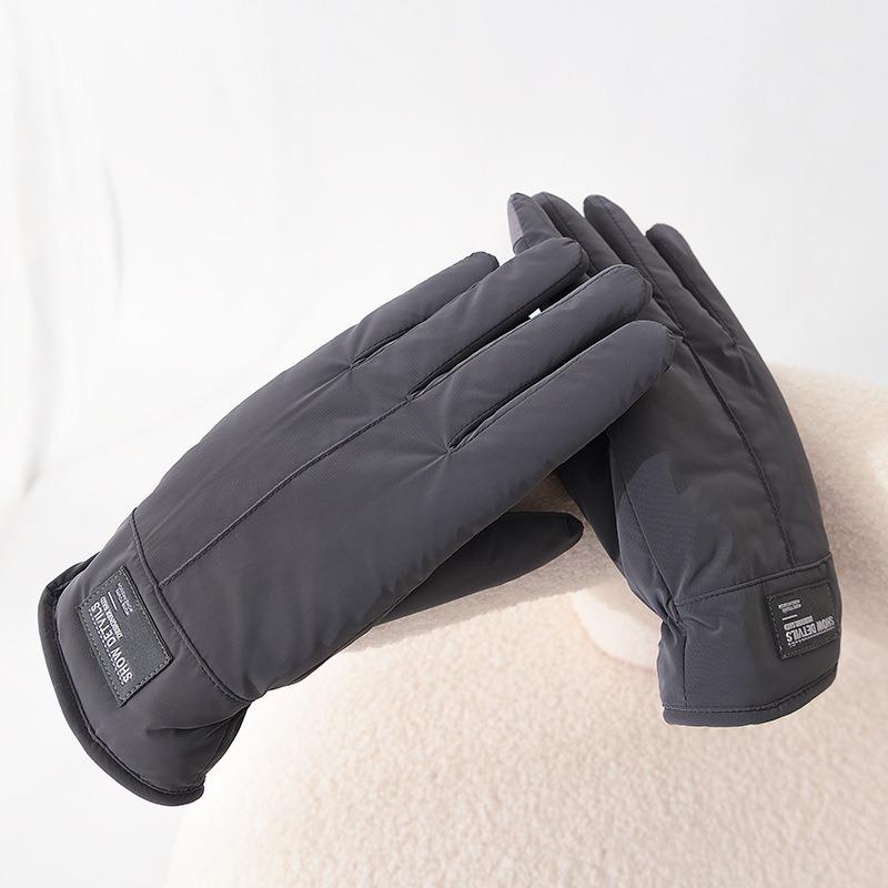 Gloves Men's Thickened Fleece Winter Riding Electric Vehicle Cold and Warm Winter Windproof Outdoor Motorcycle Fashion
