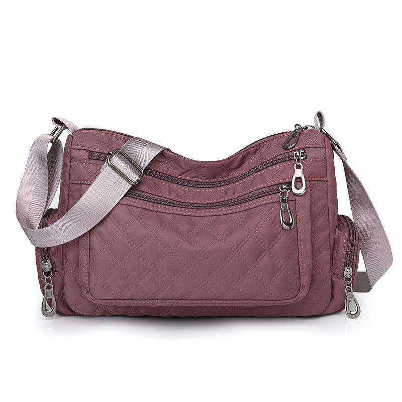 

Женская простая вышивка нитью кроссбоди новая большая вместительная повседневная сумка через плечо для мамы, для путешествий на открытом воздухе, для поездок на работу, женская сумка