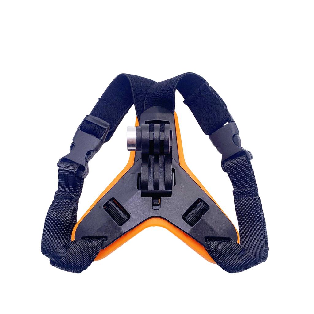 Lightweight Motorcycle Camera Chin Strap Mount Secure Attachment For Action Cameras Adjustable Helmet Compatibility