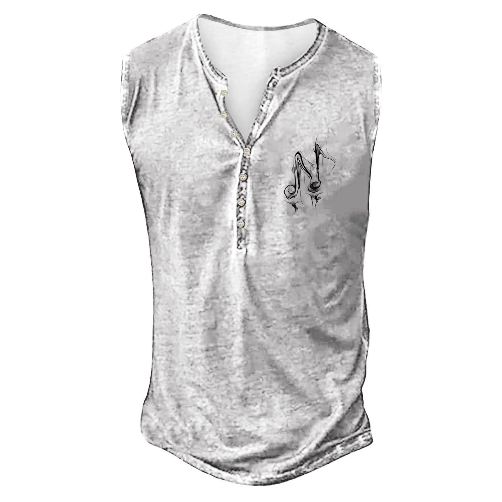 

Мужская летняя пляжная майка для серфинга, большой размер, повседневный дышащий топ без рукавов, свободная майка с принтом, мужская рубашка M белый