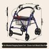 Rollator Walker with Seat & Basket for Elderly Mobility and Shopping
