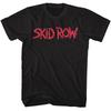 Skid Row Red Logo Black Adult T-Shirt