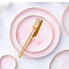 Tableware ceramic set marble household rice shallow