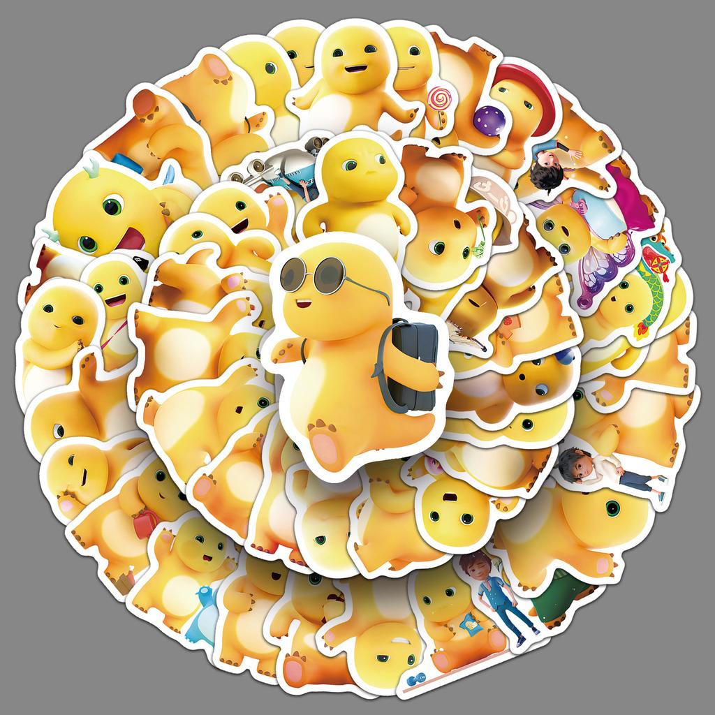 50 Milk Dragon Graffiti Stickers Cartoon Cute Emoticon Pack Guka Decorative Mobile Phone Case Water Cup Notebook Stickers