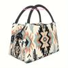 A Bohemian Patterned Portable Reusable Cooler Bag, Insulated Lunch Bag for Camping, Picnics, And Beach Outings, Suita