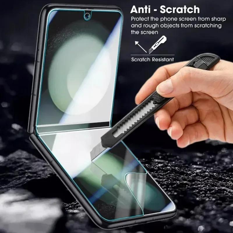 Flip 7 Full Coverage Inner Hydrogel Film for Samsung Galaxy Z Flip 7 Flip 6 5 Tempered Glass Screen Protectors Camera Lens Films