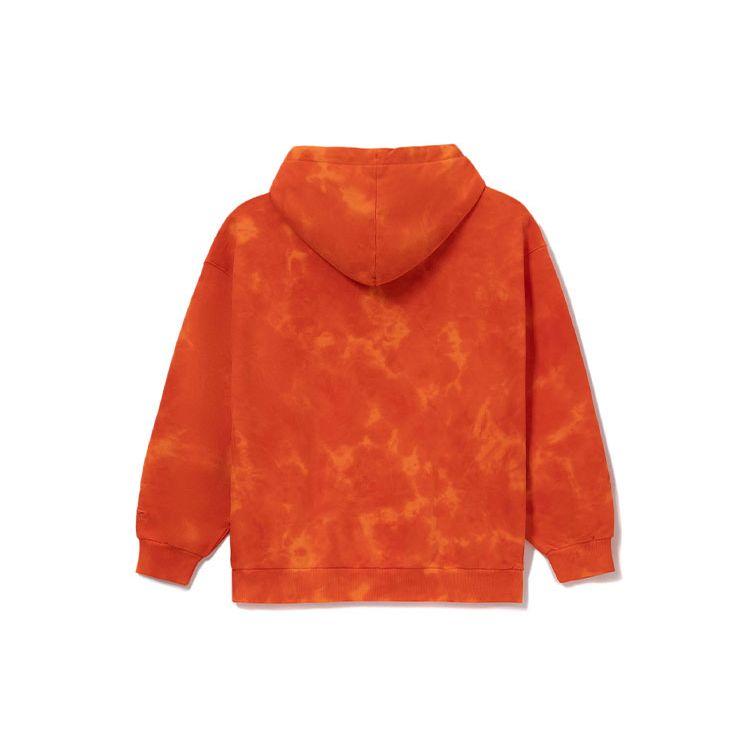 Li Ning Bad Five Chang An Youth Tie-Dye Loose Pullover Hoodie Unisex hoodies Orange AWDRF93-2