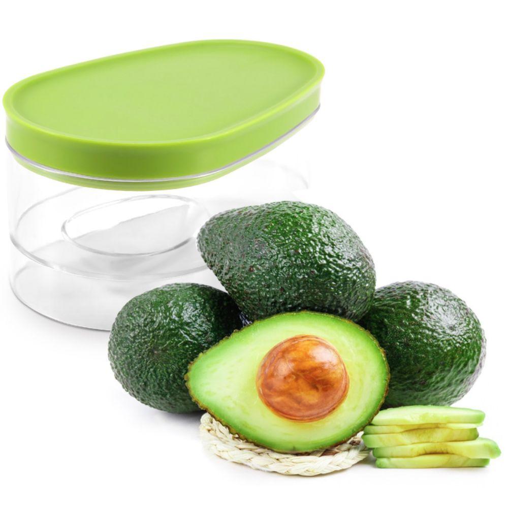 2 Piece Easy To Clean Sealed Avocado Preservation Box Space Saving Removable Avocado Keeper Plastic Avocado Saver Lunch