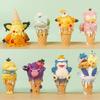 Anime Cartoon Pokmon Ice Cream Series Hand Figure Cone Pikachu Doll Model Psyduck Desktop Ornament Children's Toy Gifts