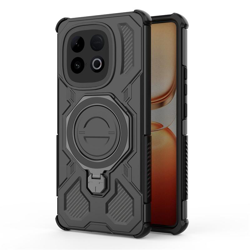 

Для ViVo iQOO Z10 Turbo Pro Чохол Кришка Тримач Магнітна Бездротова Зарядка Бампер Захисні Чохли для Телефону На iQOO Z10 Turbo Funda vivo iQOO Z10 Turbo чорний