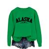 Womens Oversized Crewneck Long Sleeve Sweatshirt Casual Streetwear Printed Cotton Hoodie-Free Size S-XXL