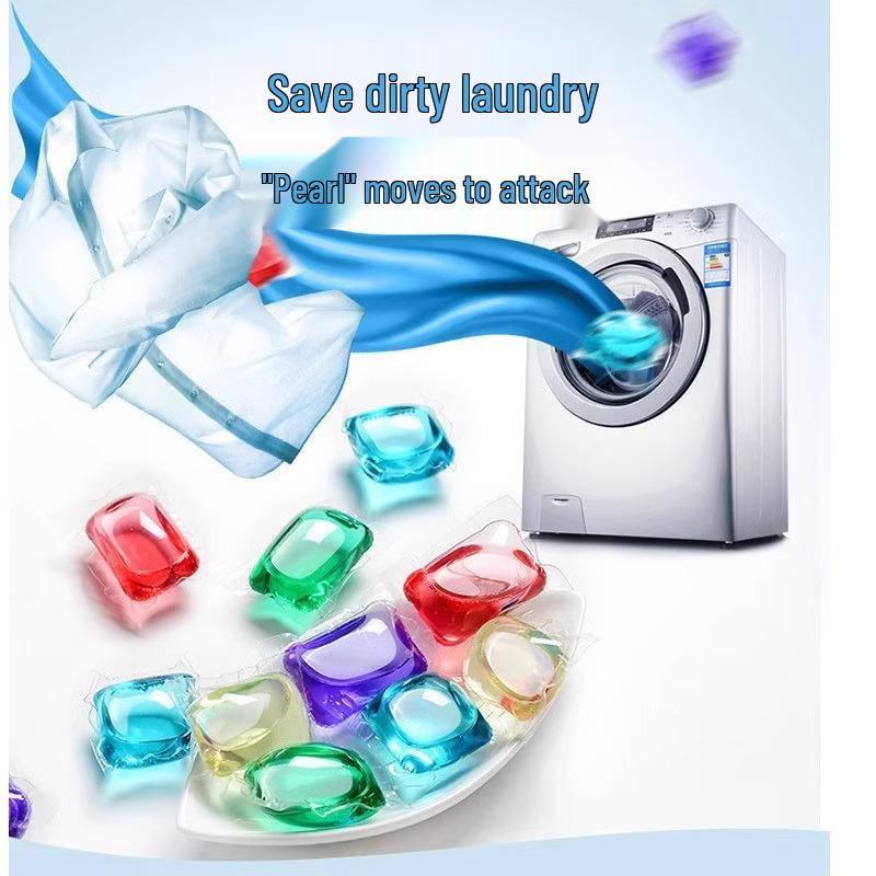 Laundry Pods with Fragrance Beads – Long-lasting Scent, Softening, and Color Protection Detergent Granules.