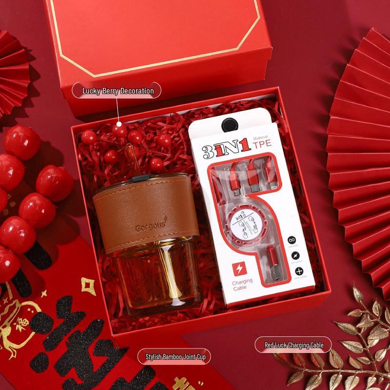 2026 Year of the Horse Employee Gifts: Customizable Creative Company Gift Set with Logo for New Year Souvenirs