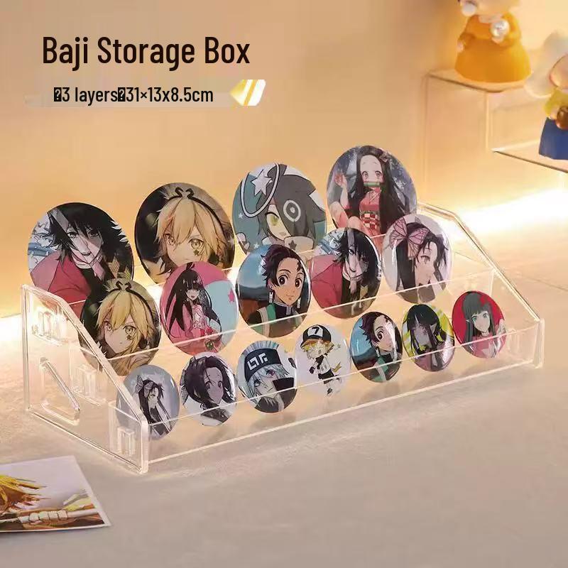 Акриловая многоуровневая прикроватная подставка-витрина для косметики и фигурок