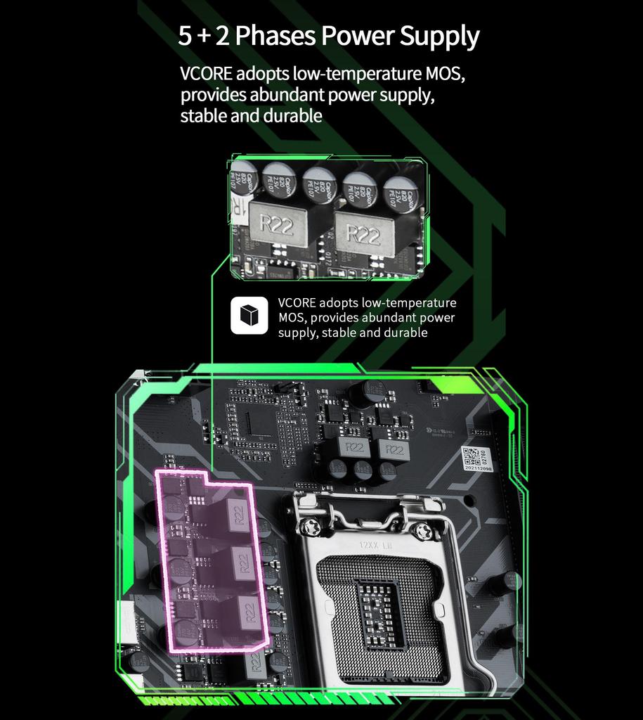 MAXSUN Full New Motherboard Challenger H510M-F USB3.1 LGA1200 M-ATX SATA3 PCI-E NVME Support Intel 10 11 Core Dual Channel DDR4